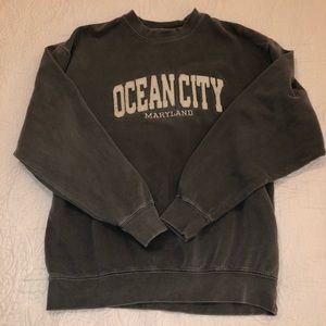 Vintage Wash Ocean City MD Crewneck Sweatshirt